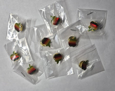 Vintage Apple MacIntosh 80s Rainbow Logo Lapel Pin Metal Enamel .5
