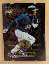 1998 Leaf BRONZE FRACTAL MATRIX X AXIS DIE CUT #166 Tony Gwynn HOF RARE PARALLEL picture