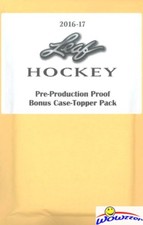 2016/17 Leaf Hockey Pre-Production Proof Bonus Case Topper Sealed Pack with 1/1 picture
