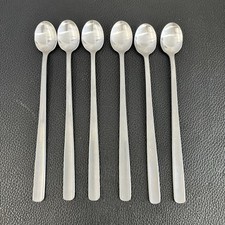 Set of 6, GENSE Sweden Stainless Iced Tea Spoons Long Handle Scandinavian Design picture