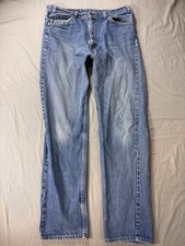 Levi's 505 Men's Jeans Vintage Regular Fit Straight Leg Orange Tab No Tag 38x34 picture