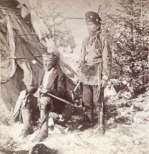 RARE ANTIQUE LIBERTY BRAND STEREOVIEW ROMAN NOSE CHEYENNE CHIEF MISLABELED SIOUX picture