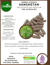 [idHerb] 100-1000 CAPSULES SANGKETAN Heliotropium Indicum NATURAL HERBAL picture