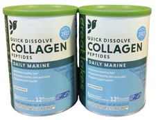 2pk Great Lakes Wellness Unflavored Collagen Peptide Daily Marine Powder 8oz Can picture