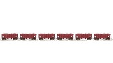 MTH Premier 20-90452 WESTERN MARYLAND 2-Bay Fish Belly Hopper 6-PACK COAL LOAD O picture