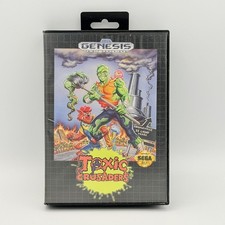 Vintage Toxic Crusaders Sega Genesis Case Manual Only 1992 Sega USA NTSC-U/C picture