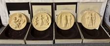 Vintage Studio Dante Di Volteradici Plaque Collection Set Of 4 Aida Carmen picture