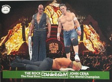 The Rock & John Cena Custom Fan Art Wrestling Trading Card picture