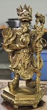 Small Brass Statue Of Chinese Dragon God picture