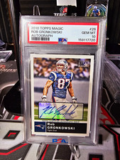 Topps 2010 Magic Rob Gronkowski RC Auto #26 PSA 10 Cert 159117720 picture