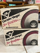 NOS Cerwin Vega LE-8S 8” Car Subwoofers Vintage Made USA Open Box picture