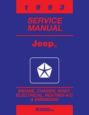 1993 Jeep Wrangler & Cherokee Shop Manual - 2 Volumes picture