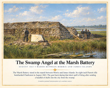The Swamp Angel at the Marsh Battery Classic Civil War Art/219328709 picture