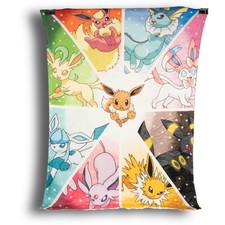 Pokemon Eevee Evolution Blanket Throw Fleece 45