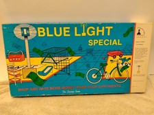 VINTAGE RARE 1986 BLUE LIGHT SPECIAL K-MART BOARD GAME USA Johnston Games GUC picture