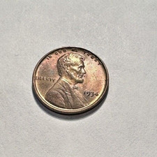 1934-P Lincoln Cent Wheat Penny ~ Red Brown Uncirculated ~ NICE ~ P42 picture