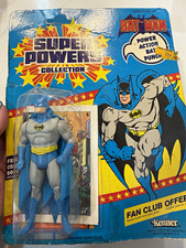 Vintage Kenner Super Powers Collection Batman Action Figure w/ Cape & Mini Comic picture