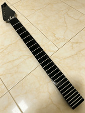 Ibanna Floyd nut Stainless steel 24fret Maple Black Electric Guitar Neck Gloss- picture