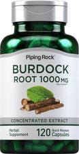 Burdock Root Capsules | 1000mg | 120 Count | Non-GMO | by Piping Rock picture