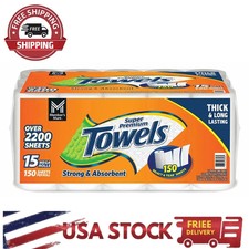 Member’s Mark Paper Towels 15 Mega Rolls | Durable 2-Ply | Ultra Absorbent picture