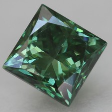 Cert 0.50 Carat Vivid Blue VVS1 Princess Natural Enhanced Diamond 4.29x4.27mm picture