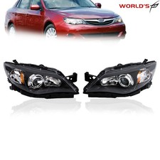 For 2008-2011 Subaru Impreza Headlights Headlamps Factory Black Left+Right Side picture