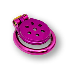 PINK Flat Stainless Steel Chastity Cage Metal | 6 Sizes | FREE&FAST SHIPPING picture