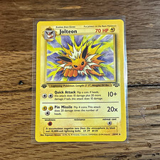 Wizards of the Coast Pokemon TCG Jolteon 20/64 Jungle Rare Regular ENG 1999 picture