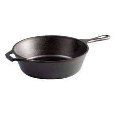 Lodge Logic L10DSK3 Pre-Seasoned Cast Iron Deep Skillet 12