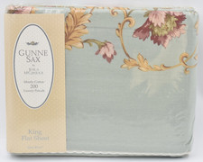vintage Dan River Gunne Sax king flat sheet Royal Splendor Pattern picture