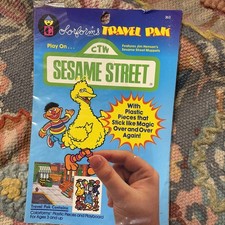 VTG Sesame Street BIG BIRD Colorforms Travel Pak #363 J Henson's 1986  NIP Set picture