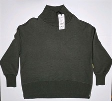 Varley Womens Barker High Neck Sweat Pullover Olma Olive Green S NWT $168 picture