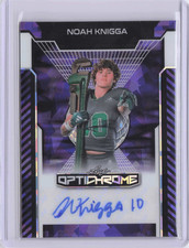 2025 Leaf Chrome Noah Knigga Purple RC Auto /5 Eastern 1275 picture