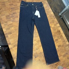 Quince Women's Bella Stretch Straight Leg Jenas 30 Deep Rinse Denim Jeans NWT picture