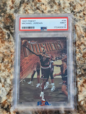 1997 Topps Finest Finishers Michael Jordan #39 PSA 9 Graded Chicago Bulls picture