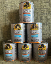 SIX (6) Gorilla Waterproof Patch & Seal Liquid Rubber Sealant CLEAR 16 OZ 1 PT picture