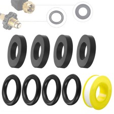 15Pcs Propane Tank Gasket and 15Pcs O-Rings for Soft Nose P.O.L. Fittings, Gas picture