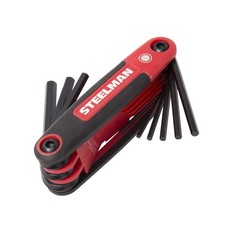 Steelman 9 Piece Folding Hex Key Allen Wrench Set SAE 41929 picture