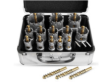 Kit de 19 brocas de corona de carburo (1/2