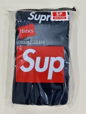 Supreme x Hanes Boxer Briefs (4 pack) black Small S picture