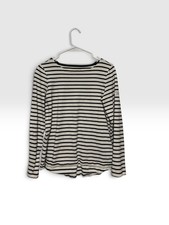Joules Mariners Grade Women's Preppy Chic Striped Long Sleeve Shirt Size US 6 picture