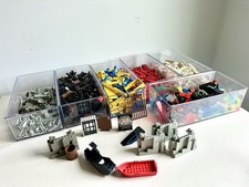 Vintage LEGO Lot ~8 Lbs 1990s Pirates Western Space Castle Flags Boats Rigging picture