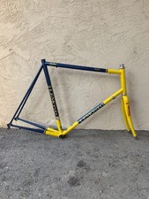 Vintage LeMond Zurich Road Bike Frame 59cm Reynolds 853 USA made 700c 126mm blue picture