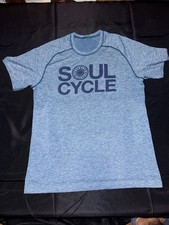Lululemon SoulCycle T-Shirt Blue Heather Athletic Graphic Tee picture
