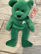 Ty Original Beanie Baby Erin The Bear WITH ERRORS 1997 Retired Plush Toy 90s picture