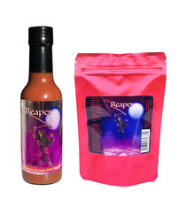 Carolina Reaper Hot Sauce 5 Dried Chili Peppers +2 Free Gift Set Wicked Reaper picture