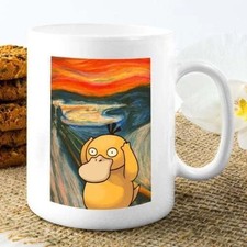 Funny Screaming Psyduck Ceramic Coffee Mug 11OZ-15OZ picture