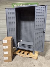 Durham Heavy Duty Storage Cabinet w/ Bins 4-Shelves 12 Ga. Welded Steel picture
