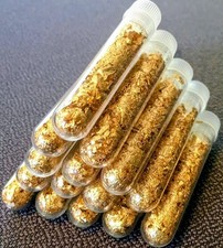 Genuine 24K Gold Flakes – 5ml Clear Tube – Pure Gold Leaf Chips Flakes picture