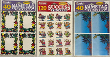 Vintage Name Tag Stickers and Success Stickers Lot Eureka 90s? Read Description picture